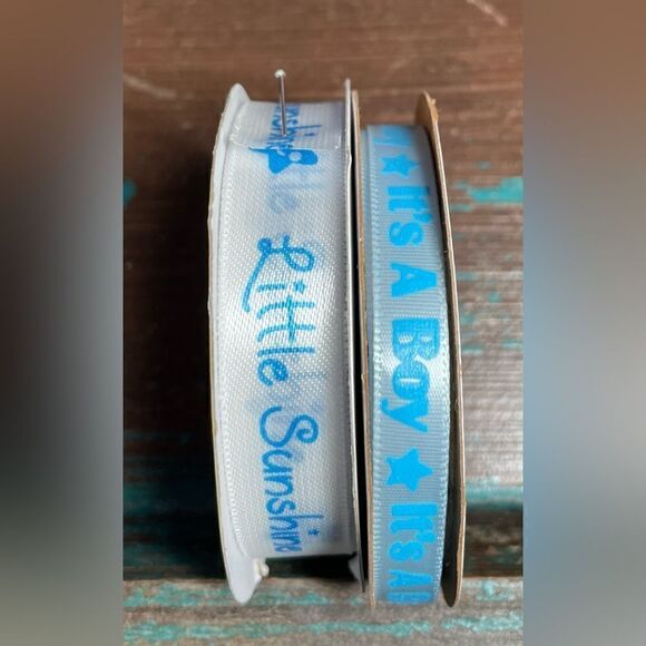 12 NEW BABY THEME! New & Partial Rolls Ribbon Arts & Crafts NWT - Picture 3 of 6